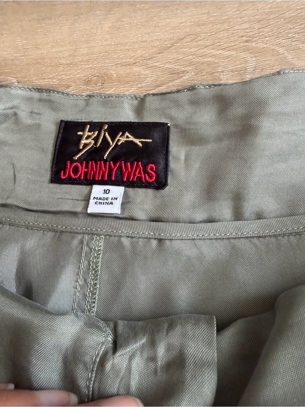 Johnny Was Biya Women's Hailey Pant Green SZ 10 - Picture 5 of 9